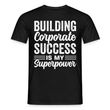 Business Administration Business Administration Office - Men's T-Shirt - black - Front - AI Model Male 178 light (178cm)
