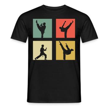 Taekwondo - Männer T-Shirt - Schwarz - Vorne - AI Model Male 178 light (178cm)
