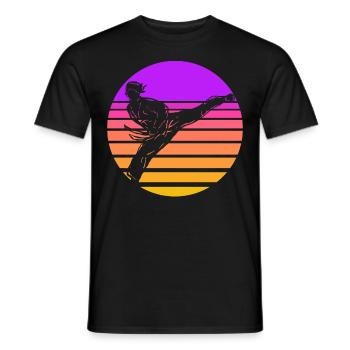 Taekwondo - Men's T-Shirt - black - Front - AI Model Male 178 light (178cm)