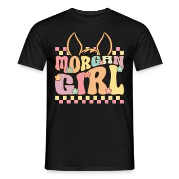 Horse Girl Femme Cavalier D’équitation - T-shirt homme - noir - Devant - AI Model Male 178 light (178cm)