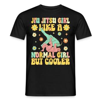 BJJ Martial Arts for Women - Men's T-Shirt - black - Front - AI Model Male 178 light (178cm)