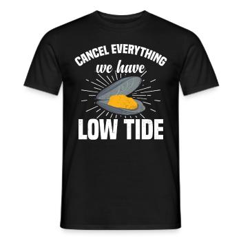 Moules Fruits de mer - T-shirt homme - noir - Devant - AI Model Male 178 light (178cm)