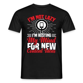Créateurs de contenu et influenceurs sur les réseaux sociaux - T-shirt homme - noir - Devant - AI Model Male 178 light (178cm)