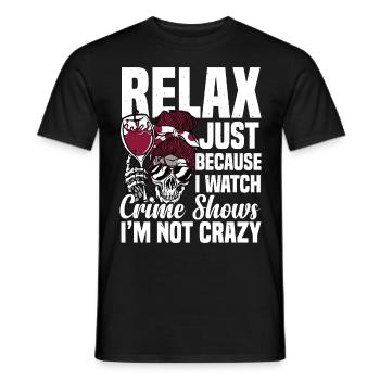 True Crime - Men's T-Shirt - black - Front - AI Model Male 178 light (178cm)