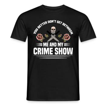 True Crime - Männer T-Shirt - Schwarz - Vorne - AI Model Male 178 light (178cm)