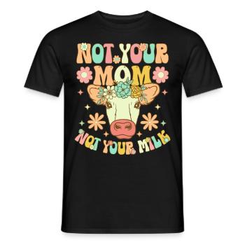 Régime végétalien Groovy à base de plantes - T-shirt homme - noir - Devant - AI Model Male 178 light (178cm)
