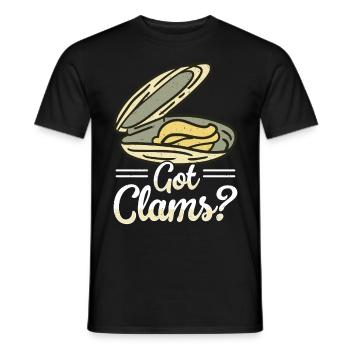 Moules Fruits de mer - T-shirt homme - noir - Devant - AI Model Male 178 light (178cm)