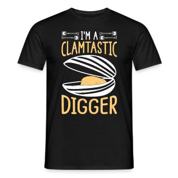 Moules Fruits de mer - T-shirt homme - noir - Devant - AI Model Male 178 light (178cm)