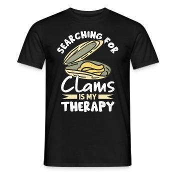 Moules Fruits de mer - T-shirt homme - noir - Devant - AI Model Male 178 light (178cm)