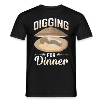 Moules Fruits de mer - T-shirt homme - noir - Devant - AI Model Male 178 light (178cm)