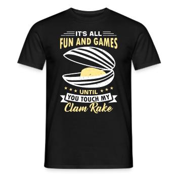 Moules Fruits de mer - T-shirt homme - noir - Devant - AI Model Male 178 light (178cm)