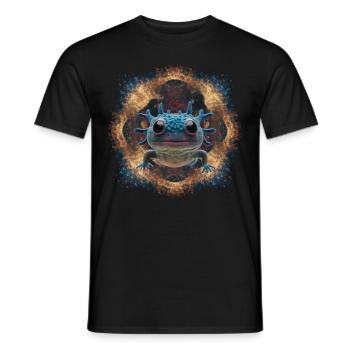Axolotl - Männer T-Shirt - Schwarz - Vorne - AI Model Male 178 light (178cm)