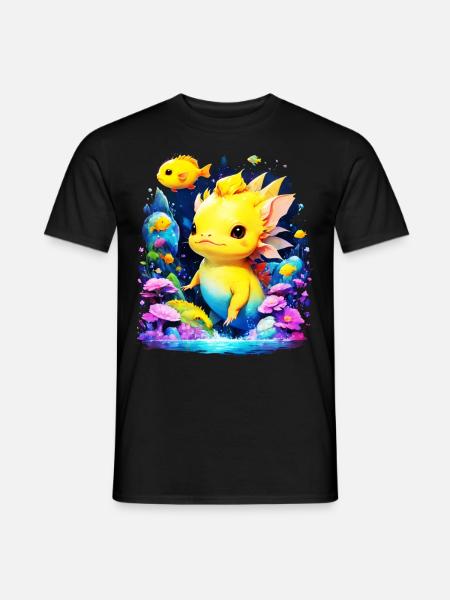 Axolotl - Men's T-Shirt - black