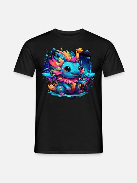 Axolotl - Men's T-Shirt - black