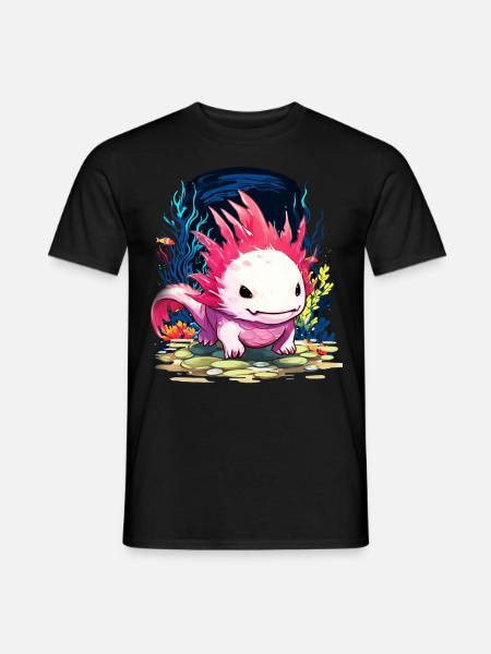 Axolotl - Men's T-Shirt - black
