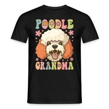 Groovy Hundeliebhaberin - Männer T-Shirt - Schwarz - Vorne - AI Model Male 178 light (178cm)