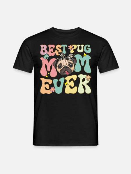 Groovy Dog Lover - Men's T-Shirt - black