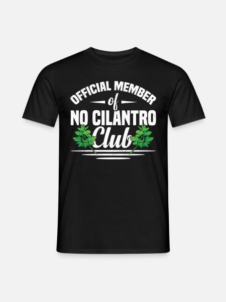 Anti Koriander - Männer T-Shirt - Schwarz