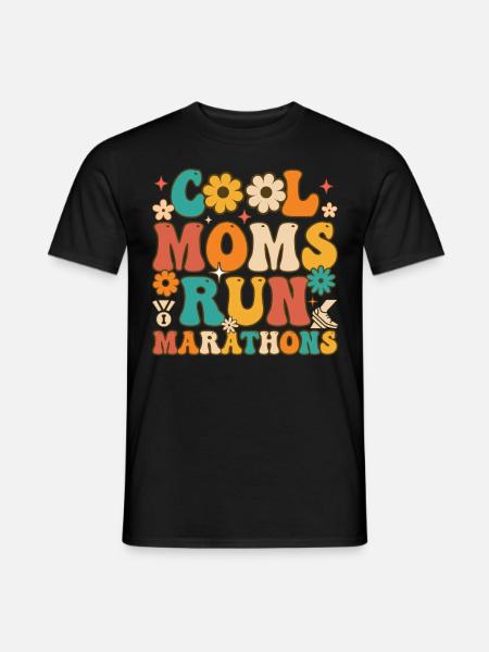 Funny Running Mom Runner - Men's T-Shirt - black