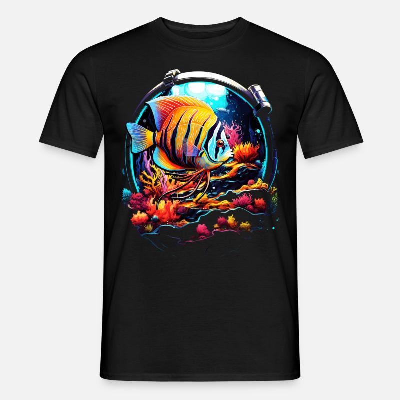 Skalar - Männer T-Shirt - Schwarz