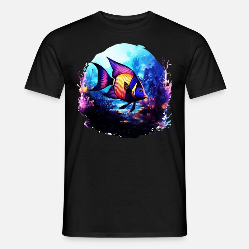 Skalar - Männer T-Shirt - Schwarz