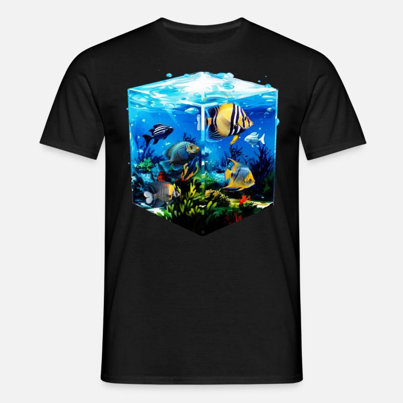 Skalar - Männer T-Shirt - Schwarz