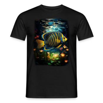 Skalar - Männer T-Shirt - Schwarz - Vorne - AI Model Male 178 light (178cm)