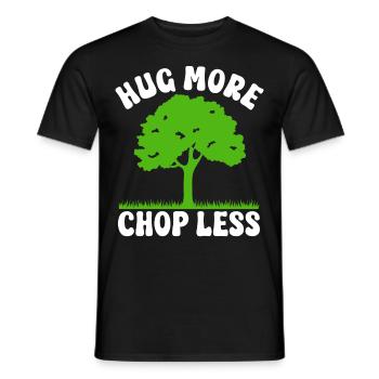 Tree conservationists and environmentalists - Men's T-Shirt - black - Front - AI Model Male 178 light (178cm)