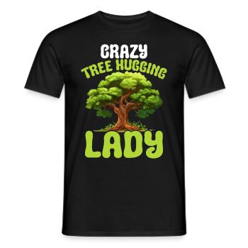 Environmentalist and tree conservationist - Men's T-Shirt - black - Front - AI Model Male 178 light (178cm)