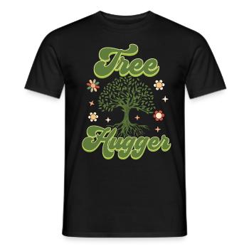 Environmentalist, Nature Lover - Men's T-Shirt - black - Front - AI Model Male 178 light (178cm)