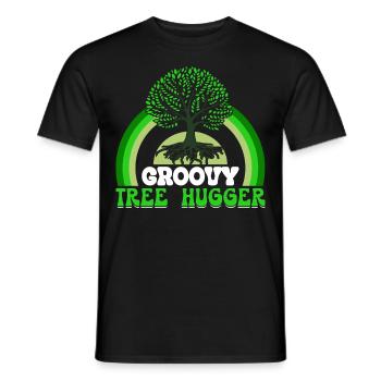 Environmentalist, Nature Lover - Men's T-Shirt - black - Front - AI Model Male 178 light (178cm)