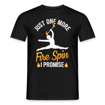 Bâton de feu Danse du feu Danseur de feu Danseur de feu - T-shirt homme - noir - Devant - AI Model Male 178 light (178cm)