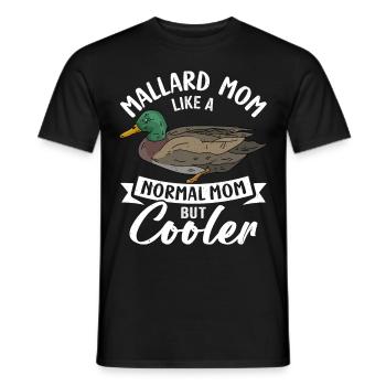 Canard colvert - T-shirt homme - noir - Devant - AI Model Male 178 light (178cm)