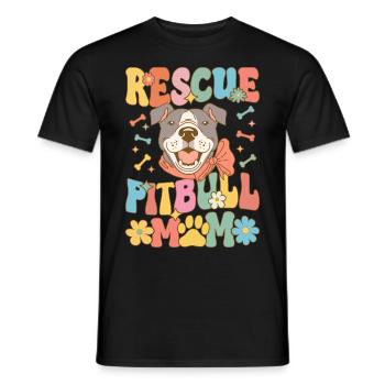 Groovy Hundeliebhaberin - Männer T-Shirt - Schwarz - Vorne - AI Model Male 178 light (178cm)