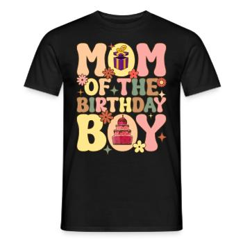 Policier Maman Application de la loi - T-shirt homme - noir - Devant - AI Model Male 178 light (178cm)