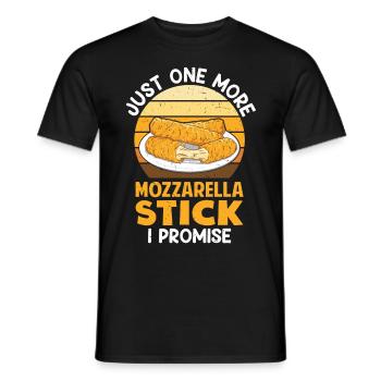 Mozzarella Sticks Käse - Männer T-Shirt - Schwarz - Vorne - AI Model Male 178 light (178cm)