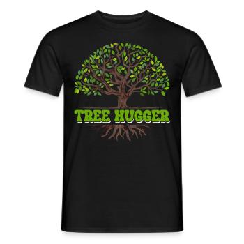 Environmentalist, Nature Lover - Men's T-Shirt - black - Front - AI Model Male 178 light (178cm)