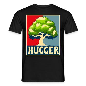 Environmentalist, Nature Lover - Men's T-Shirt - black - Front - AI Model Male 178 light (178cm)