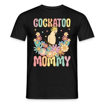 Cacatoès Maman Perroquet Maman Perroquet Oiseau Femme - T-shirt homme - noir - Devant - AI Model Male 178 light (178cm)