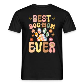 Groovy Maman Pékinoise - T-shirt homme - noir - Devant - AI Model Male 178 light (178cm)