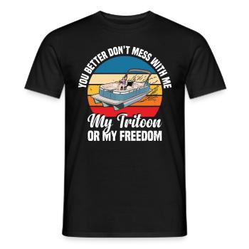 Capitaine Tritoon - T-shirt homme - noir - Devant - AI Model Male 178 light (178cm)