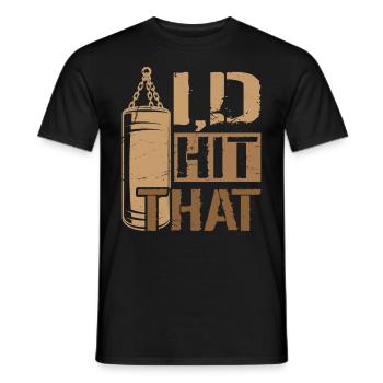 Ich hatte That Boxing geschlagen - Männer T-Shirt - Schwarz - Vorne - AI Model Male 178 light (178cm)