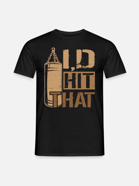 J’avais frappé cette boxe - T-shirt homme - noir