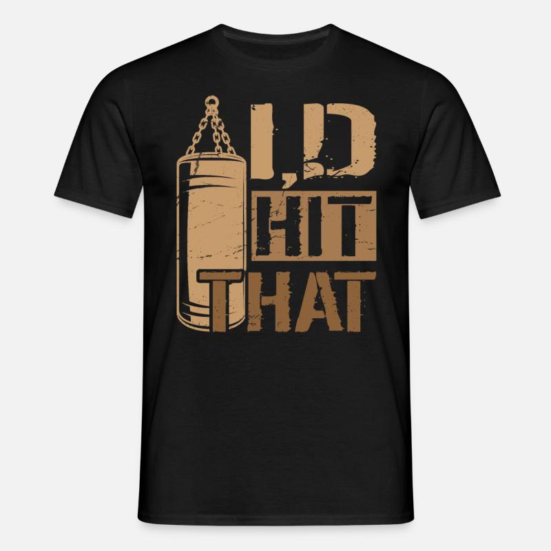 J’avais frappé cette boxe - T-shirt Homme - noir