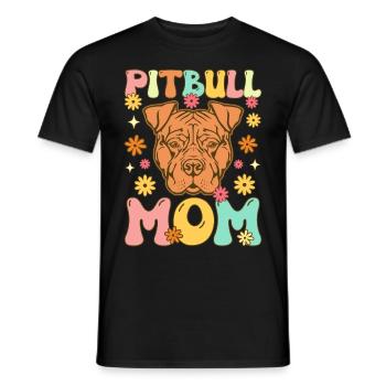 Groovy Hundeliebhaberin - Männer T-Shirt - Schwarz - Vorne - AI Model Male 178 light (178cm)