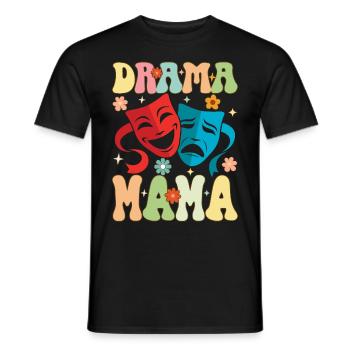 Groovy Artiste Théâtre Drame Jeu Théâtre Maman - T-shirt homme - noir - Devant - AI Model Male 178 light (178cm)