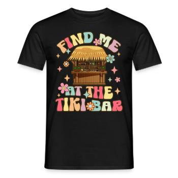 Groovy Hawaii-Urlaubsparty - Männer T-Shirt - Schwarz - Vorne - AI Model Male 178 light (178cm)