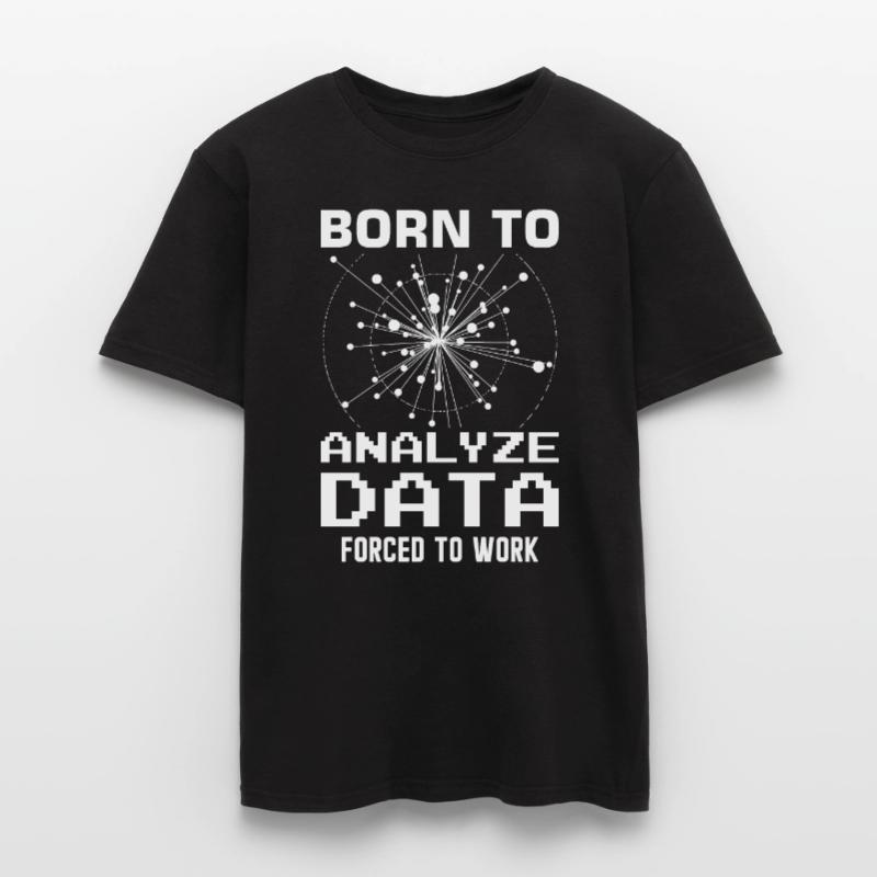 Machine Learning Algorithmen KI Datenanalyst Männer T-Shirt