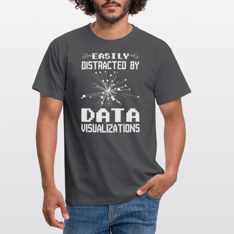 Machine Learning Algorithmen KI Datenanalyst Männer T-Shirt