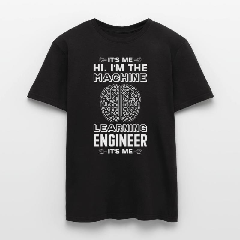 Machine Learning Algorithmen KI Datenanalyst Männer T-Shirt